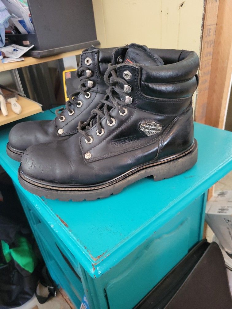 Harley Davidson Steel Toe Size 8 1/2 Work Boots