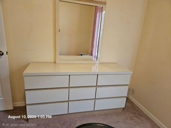 Dresser with mirror