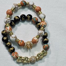 beautiful Charming energy bracelets for men and women.  Items are $10, 13, to 15 each, depending on the design