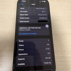 iPhone 15 Pro 128GB- Blue