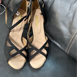 Goettin Professional Latin Dance Shoes Satin Salsa Dancer Shoes Ballroom Tango Dancing Shoes for Women with 3.5" Heel by FBA