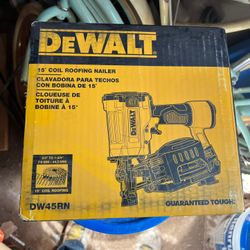 DEWALT Pneumatic 15° Coil Roofing Nailer