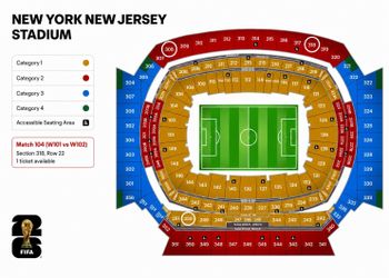 FIFA World Cup Match 104 FINAL- New York