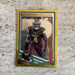 2025 Score NFL numbered (211/499) Gold card of Frankie Luvu