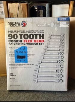 Matco Flex Head Wrench Set $500 Brand New in the package