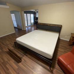 Ashley King Bed & Tempur-Pedic King Memory Foam