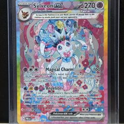 Pokémon Sylveon EX TCG Prismatic Evolutions Holo Rare Card 156/131 SV
