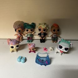 Cute lol Dolls Collection With Dogs And Accessories 