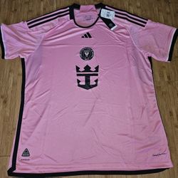 adidas Men's Inter Miami CF 24/25 Home Authentic Jersey Size XXL NWT 
