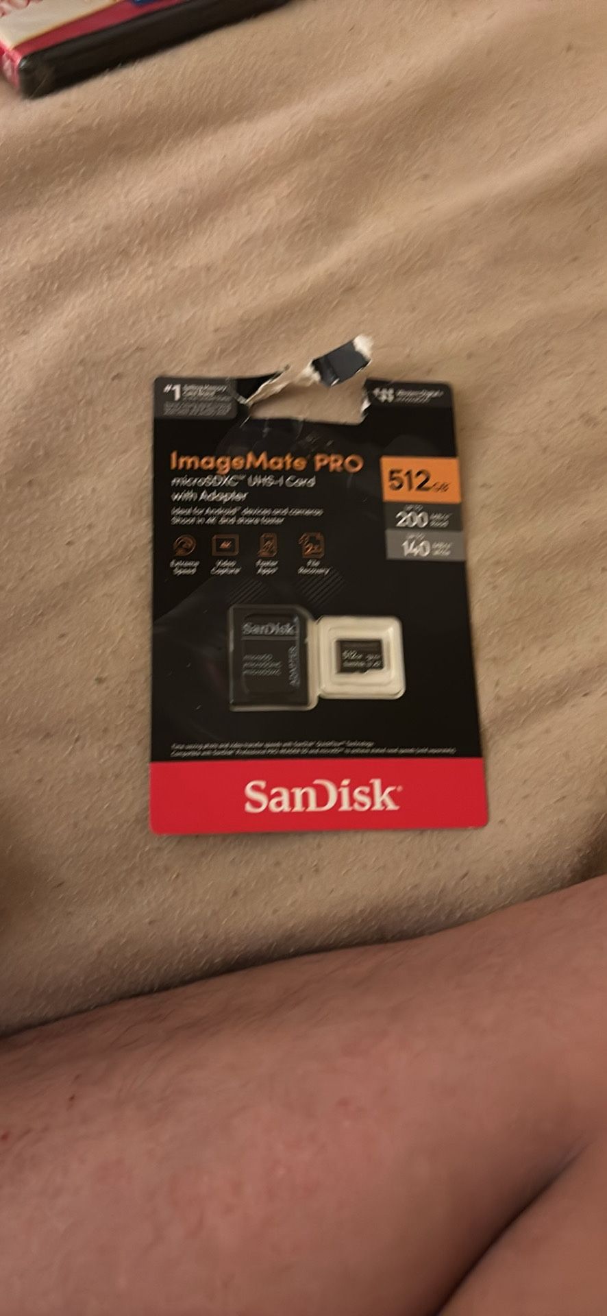 Sandisk 512GB Micro SD Card ideal for androids, cameras, computers etc hurry up and buy now.