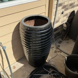 Heavy Solid Flower Pots Dark Blue