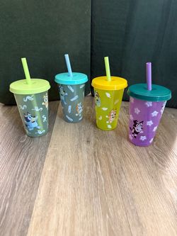 Set of 4 Bluey Cups