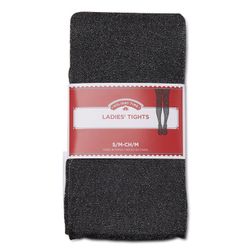 Women's Black/Silver Glitter Tights