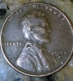 1944D penny! amasing D penny, a little bit of those wer produced!!