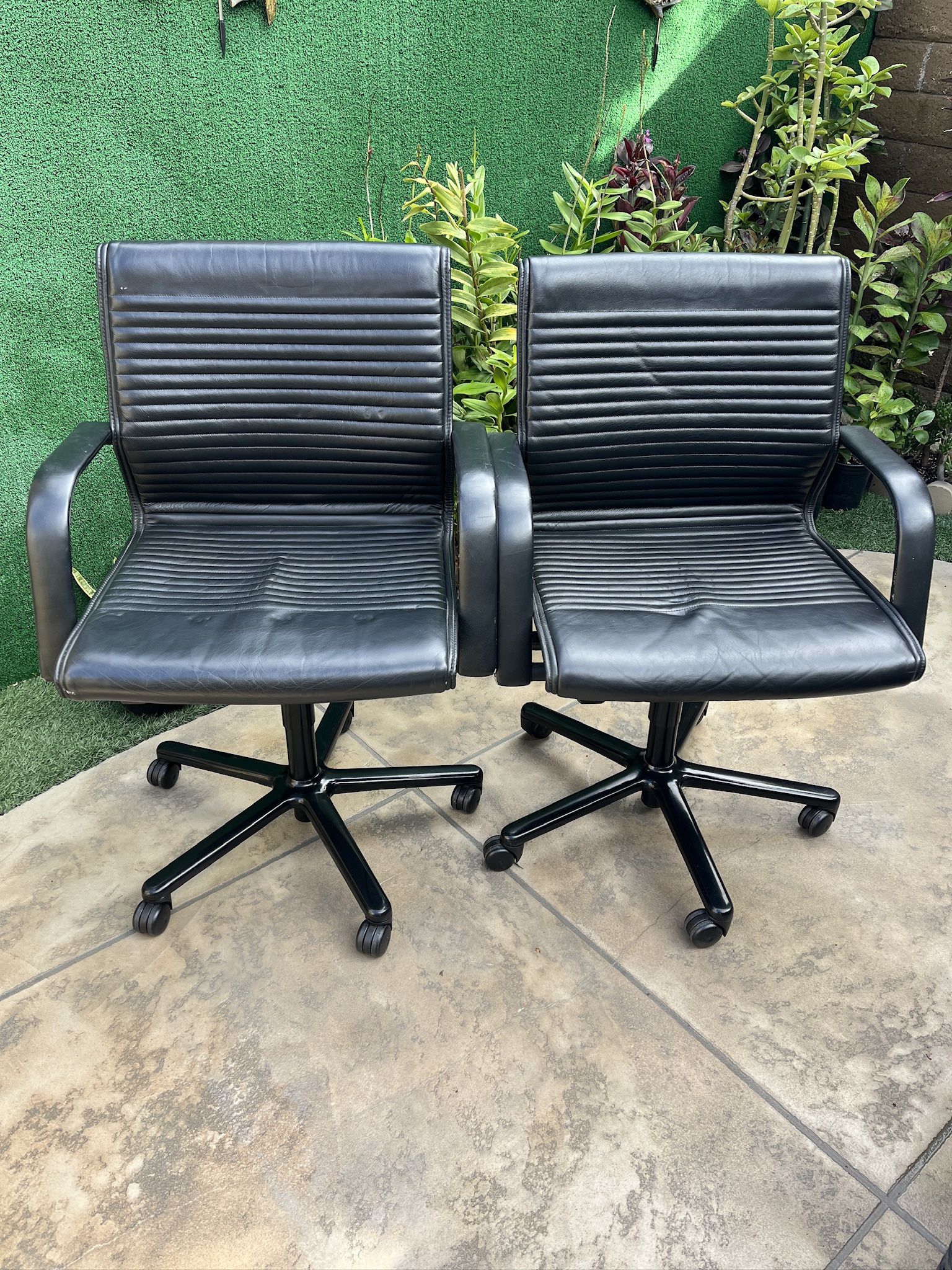 2 Executive Leather Office Chairs