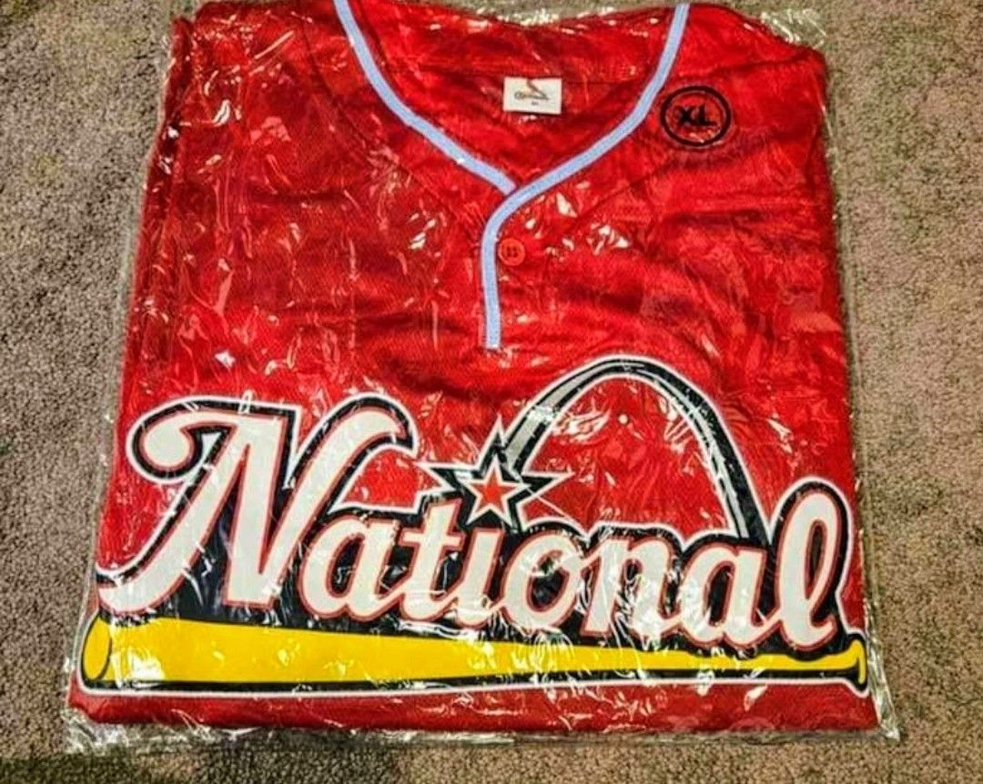 Cardinals NEW Apparel- All Star Jersey, Cards Vest, Blues/Cards Baseball Jersey, Size XL, SELL FIRM EACH $25