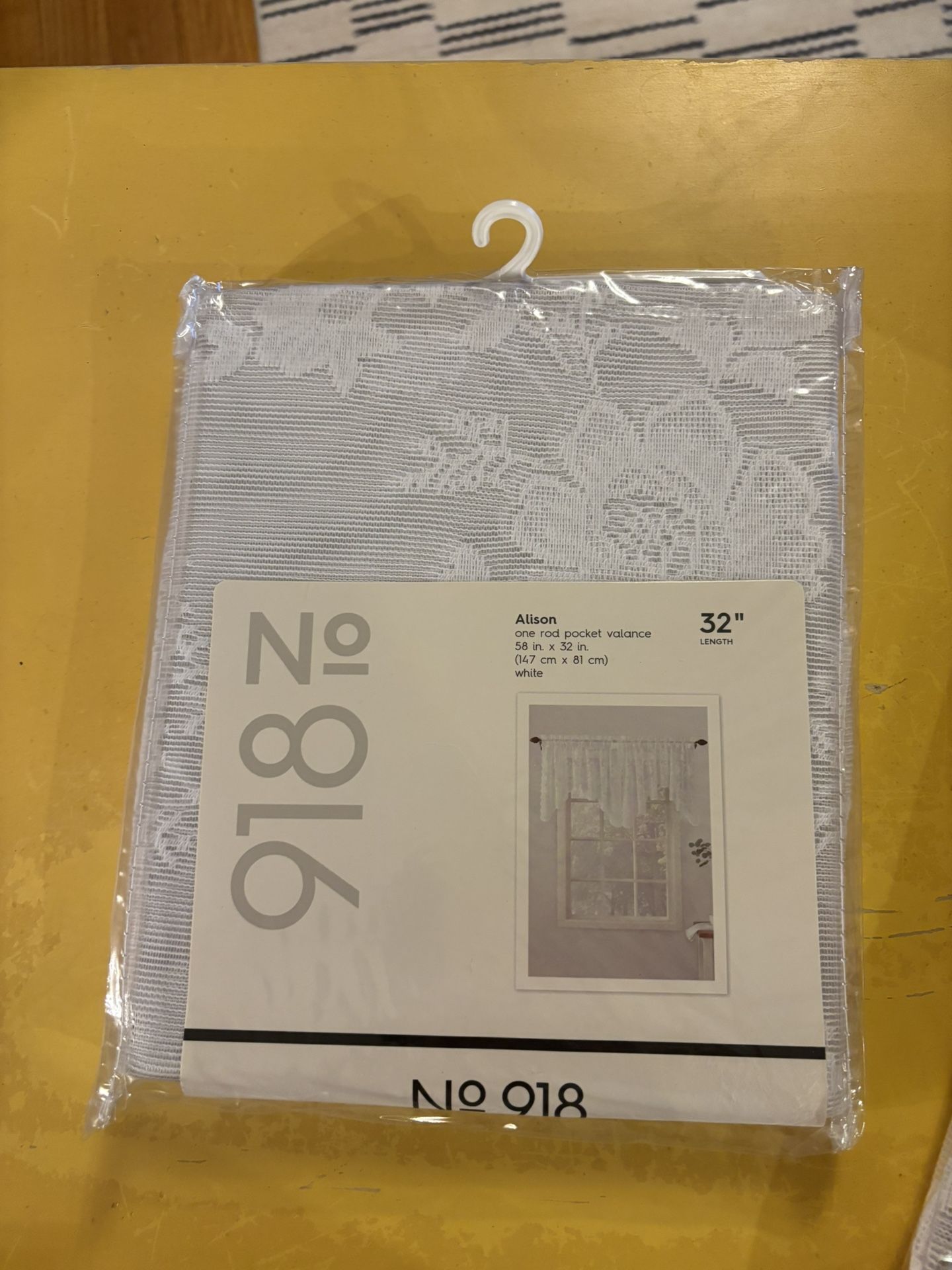 Alison One Rod Pocket Valance