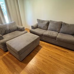 Couch, Love seat, & Ottoman Set