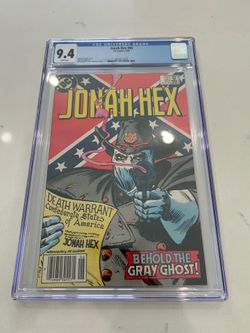Jonah Hex 85, CGC 9.4, Newsstand, Key: 1st Appearance of Gray Ghost, 1984 DC Comics