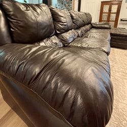 Real Leather Sectional Sofa
