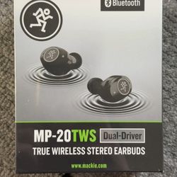 Mackie MP-20TWS True Wireless Noise-Canceling Earbuds 