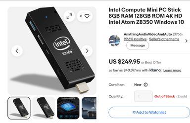 Intel Compute Mini PC Stick