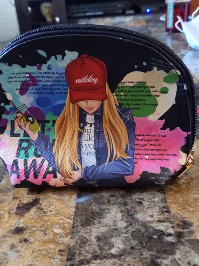 Milky By Nicole Lee " Kimberly Falls In Love" Cosmetic Pouch