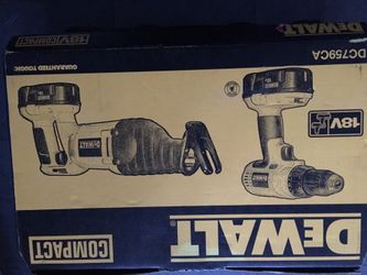 DeWalt 18V drill/reciprocating saw set: Brand New
