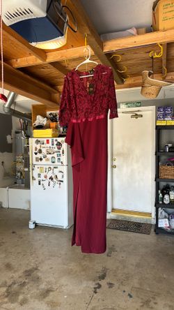 Formal maroon dress