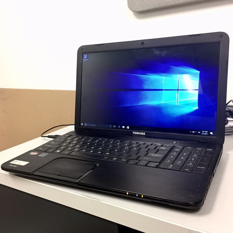 Refurbished: TOSHIBA Laptop Satellite C855D-S5320 AMD E2-Series E2-1800 (1.7 GHz) 16 GB Memory 500 GB HDD AMD Radeon HD 7340 15.6" Windows 10