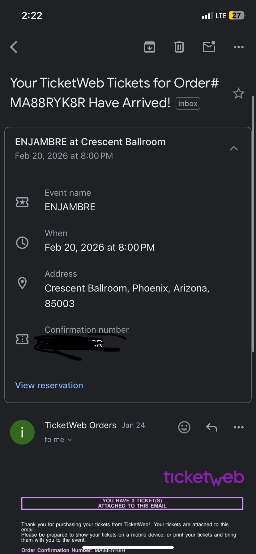 Enjambre Concert Tickets-Phoenix 2026