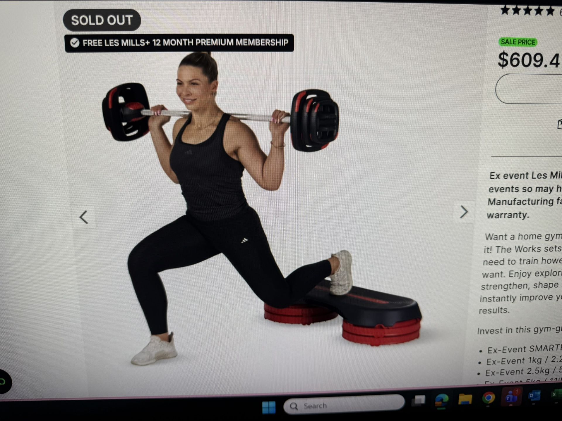 LesMills Barbell + Weights+ SmartStep