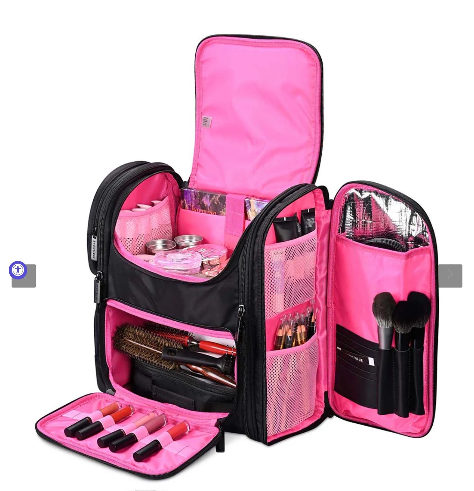 Byootique Pro Artist Makeup Barber Bag Backpack Travel