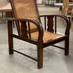 Antique Folding Cane Back Chair