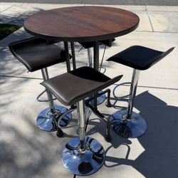 Bar Height Table and Chairs 