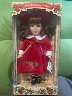 Collectors Choice Genuine Fine Bisque Porcelain Doll NIB
