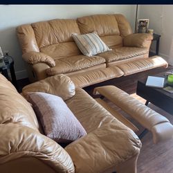 Leather Couch For Sale $100