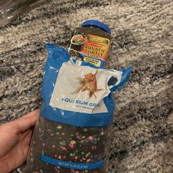 Aquatic Turtle Food And Aquarium Gravel