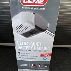 Genie 1/2 HPc Ultra Quiet Belt Drive Garage Door Opener And Battery Back-up