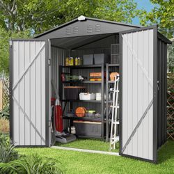 6x4 Tool shed Utility lawnmower bicycle Storage Backyard Patio