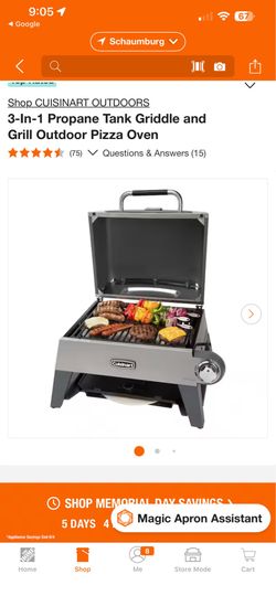Brand New Cuisinart 3-in-1 Pizza Oven / Grill / Griddle – New In Box