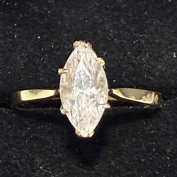 14Kt  Marquise CZ  1 Carat
