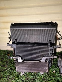 Radiator transmission, oil cooler AC condenser 2008 Ford F250