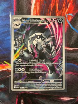 Pokemon Galarian Obstagoon IR Illustration Rare Ascended Heroes