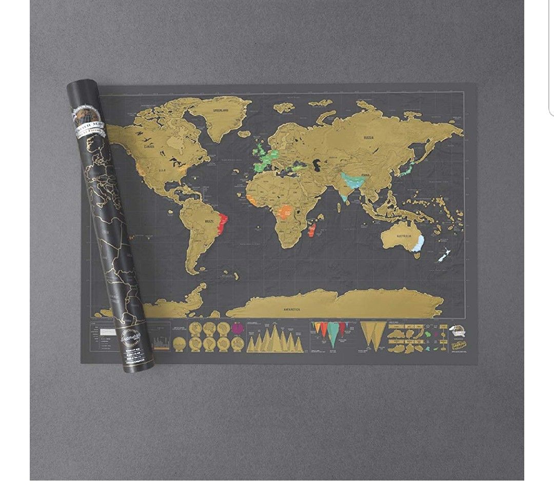 Scratch World Map/ Travel
