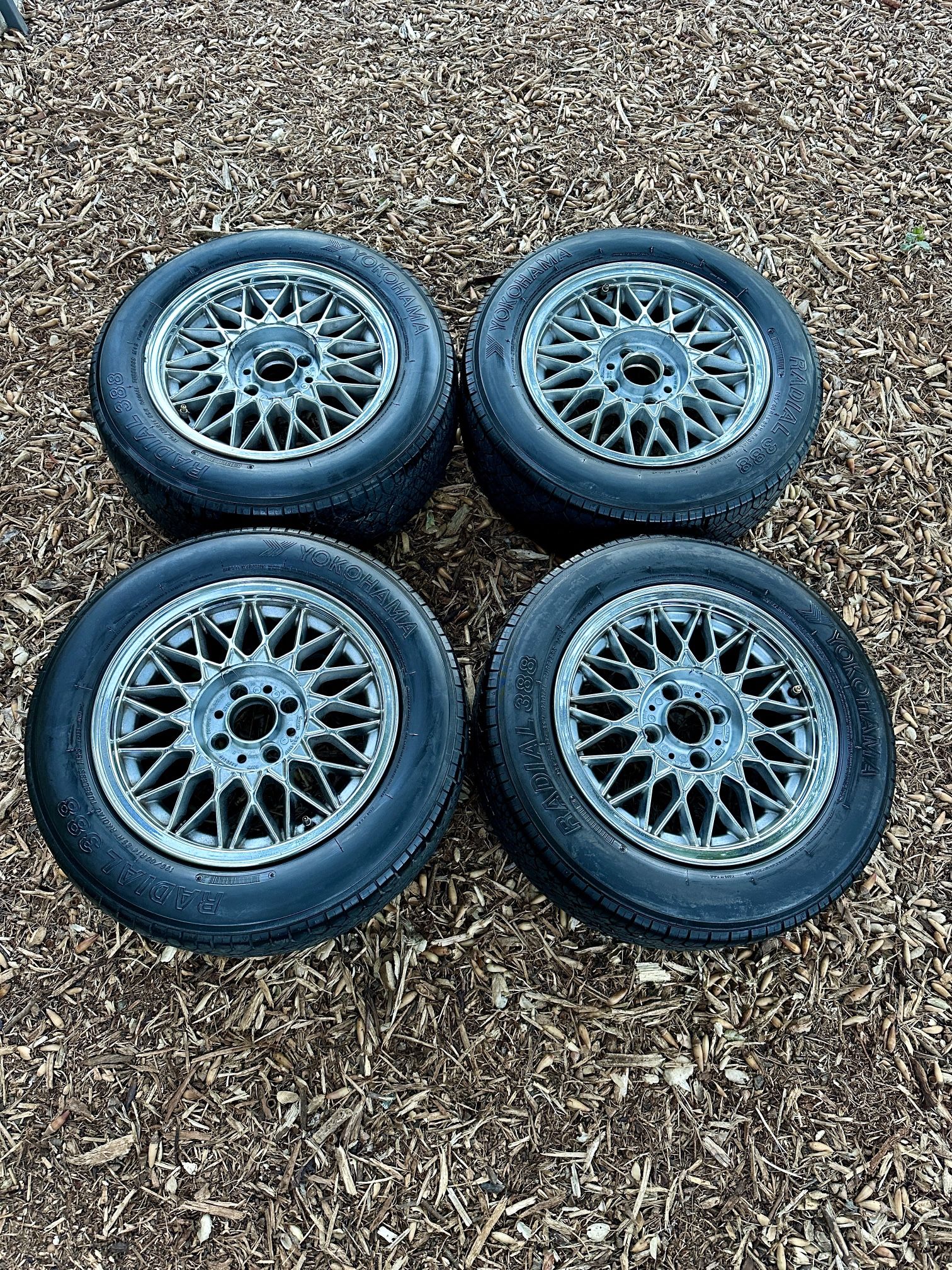 BMW E30 Basketweaves Factory BBS Rims Original Mesh Weaves 318iS 325iS