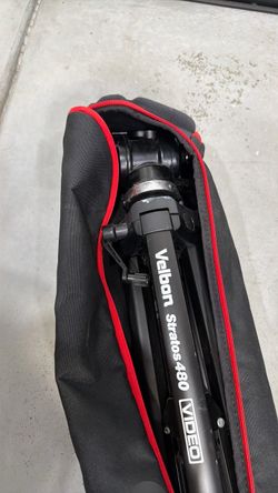 Velbon Stratos 480 Video Tripod with Manfrotto Carry Bag