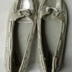 Shiny Silver Women's Shoes Size 5.5
