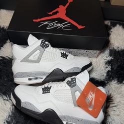 Jordan 4' White Cement