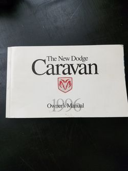 1996 Dodge caravan owner's manual